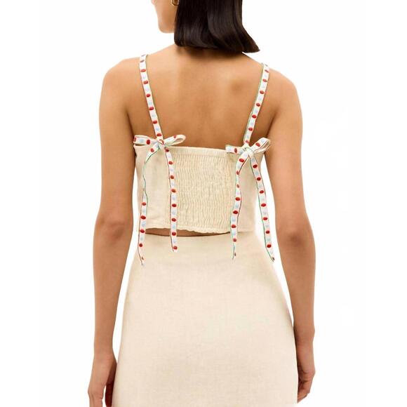 NEW MARIE OLIVER wyatt top in trellis - Picture 3 of 3